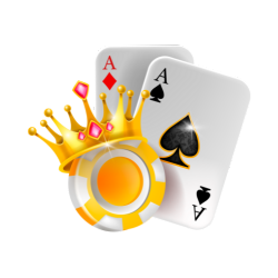 Graphic showing the winning hand in a game.